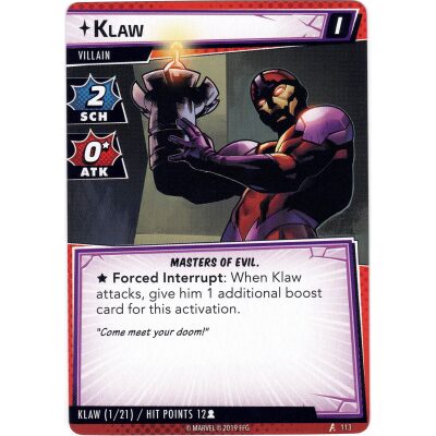 Klaw/The Masters of Evil Encounter Set