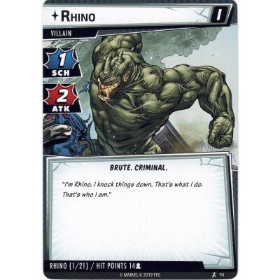Rhino/Bomb Scare Encounter Set