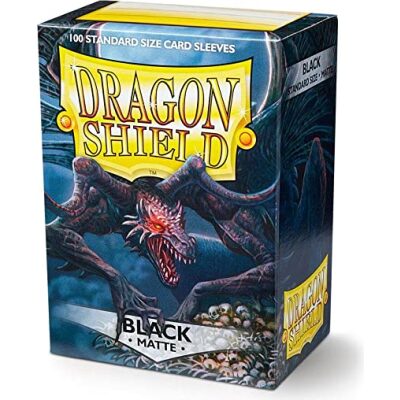 Dragon Shield Sleeves: Matte - Black (100 count)