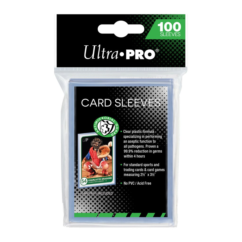 Ultra Pro Sleeves: Antimicrobial – Clear (100 count) – Crazy Jackalope Games