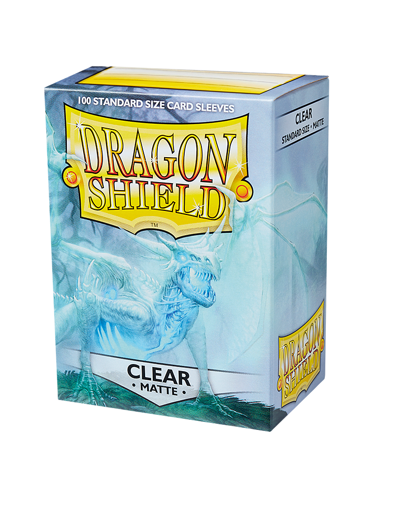 100 Sleeves Dragon Shield Matte Sleeves Clear 