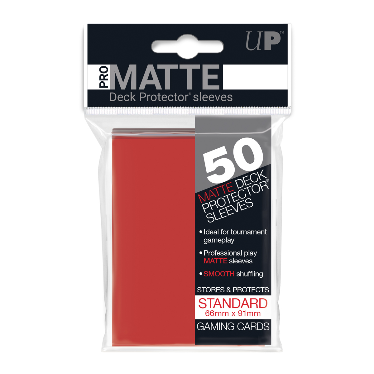 Ultra Pro Sleeves: Pro-Matte Red (50 count) – Crazy Jackalope Games