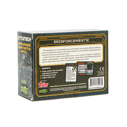 Battletech Nightstar Mech Pilot Cards – Heavy Battle Lance IS – Catalyst Game Labs (Kickstarter)