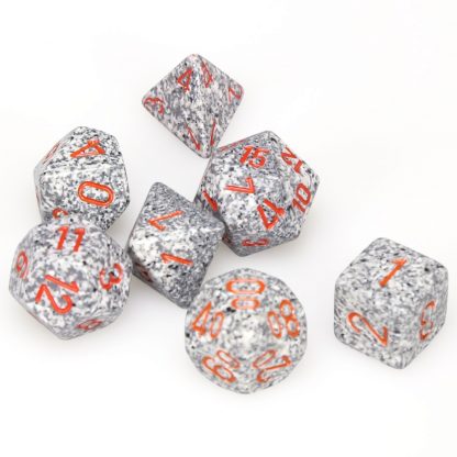 Granite Speckled Polyhedral 7 Die Set