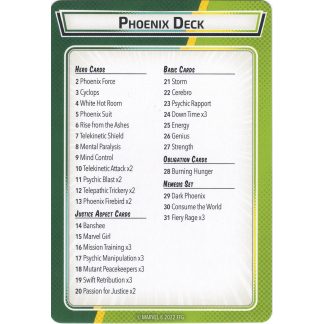 Phoenix Preconstructed Deck Reference
