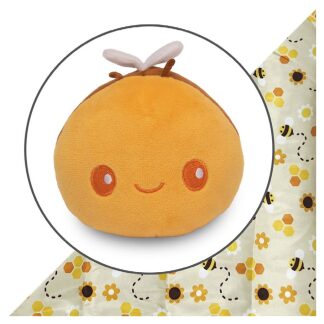 Plushie Tote: Yellow Bee/Bees & Honeycomb