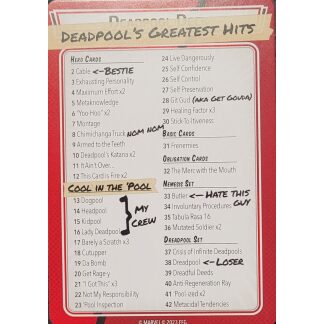 Deadpool Preconstructed Deck Reference